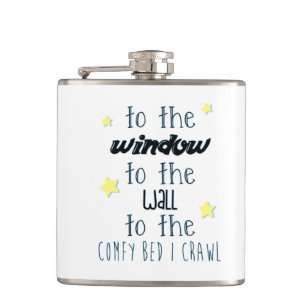 Comfy Bed, Funny Sleeping Quote Flask