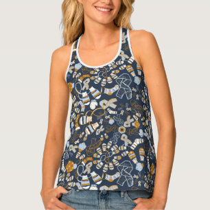 Comfy Cozy Mittens Hats and Scarves Racerback Top