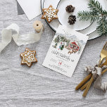 Comfy Cozy | Rustic Woodsy Christmas Invitation<br><div class="desc">Featuring stunning watercolor Christmas cabin in the mountains. Rustic and charming this design is perfect for any winter holiday event. The whole fam under one roof, cookies in the oven, winter roaring outside the front door: It doesn’t really get much cozier than Christmas. Gather your nearest and dearest to read...</div>