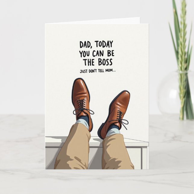 Comfy Fathers Day Rest Card (Front)