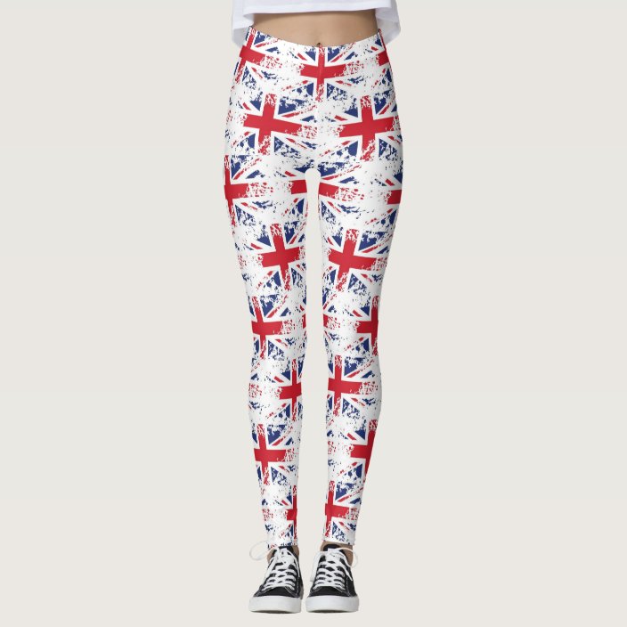 Comfy Hipster Leggings British Flag | Zazzle.com