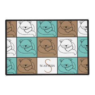 Comfy Kitty Personalized Reversible Placemat