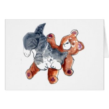 Comfy Teddy by Nine_Lives_Studio at Zazzle