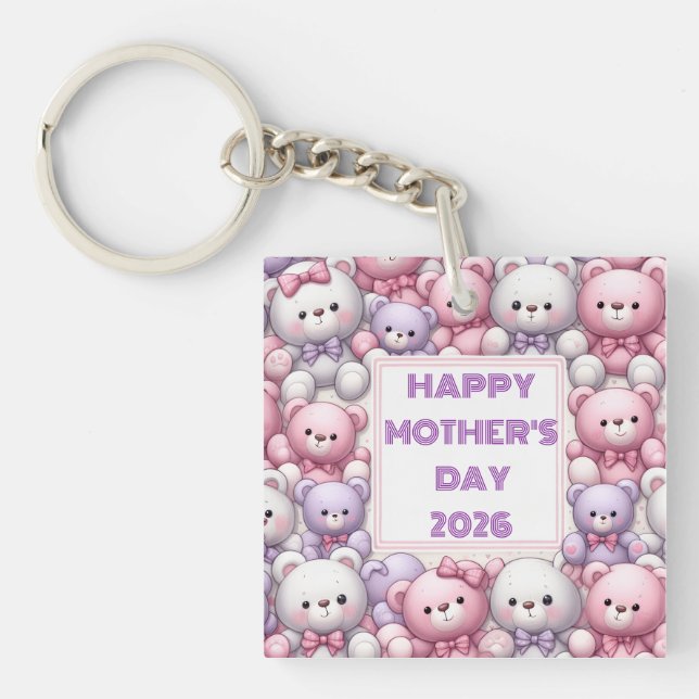 COMFY TEDDY CUDDLES KEYCHAIN (Front)