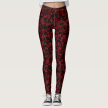 Comfy Yoga dark red flowers