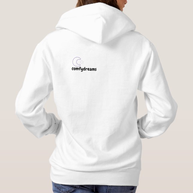 comfydreams crescent moon hoodie design (Back)