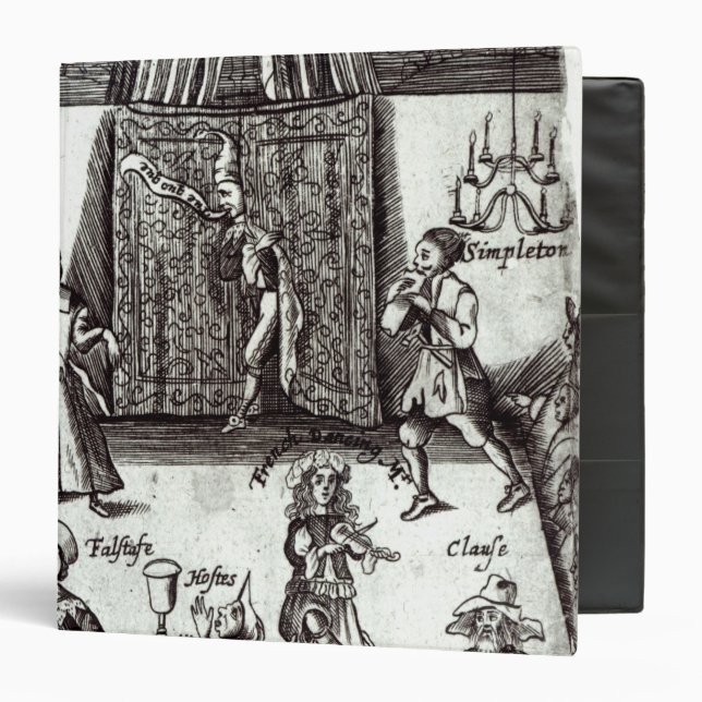 Comic Actors in Performance, 1662 Binder (Front/Inside)