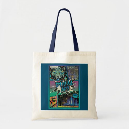 Comic Big Cat Duval AF Florida Gift  Tote Bag