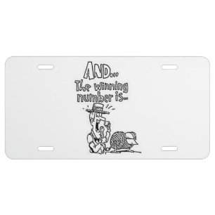 Comic Bingo License Plate