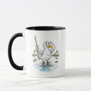 Comic Bird Flood Gauge Duty Mug