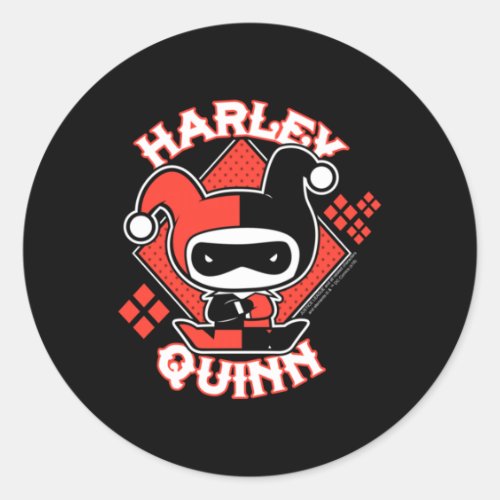 Comic Book Antihero Chibi Performance Classic Round Sticker