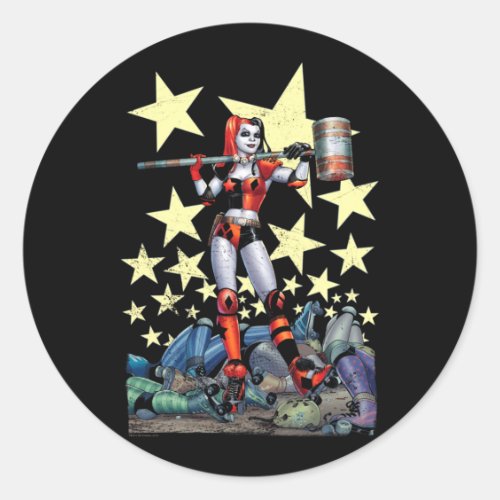 Comic Book Antihero Hammer Time Performance Classic Round Sticker