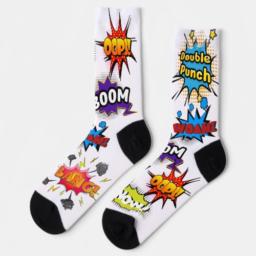 Comic Book Art Pop Socks