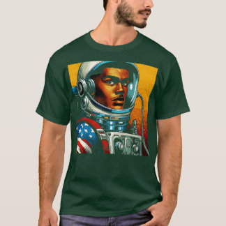 Comic Book Astronaut in Art Style T-Shirt