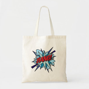 Comic Book BANG Modern Fun Typography Tote Bag