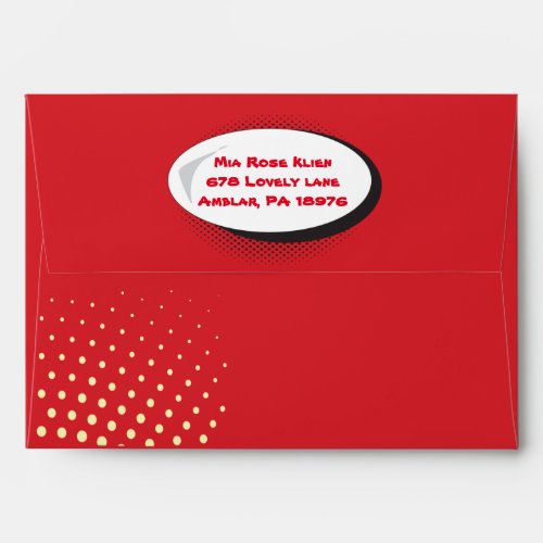 COMIC BOOK Bar Mitzvah Customizable Envelope