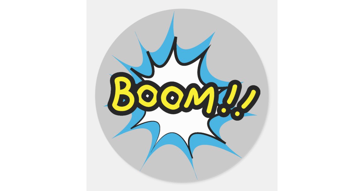 Bang Explosion Image Comic Book Clip Art vinyl sticker printed vinyl decal