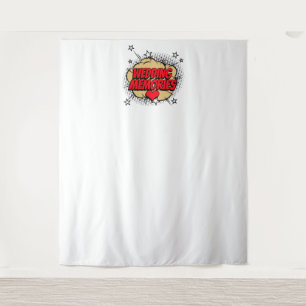 Comic Book Bubble Wedding Memories Photo Backdrop