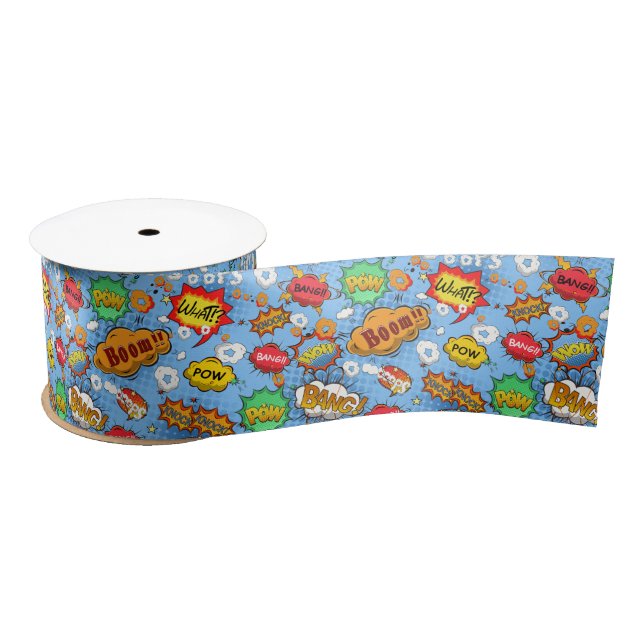 Comic Book Bubbles Ribbon (Spool)
