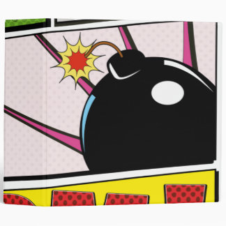 Comic Book cartoon fonts! 3 Ring Binder