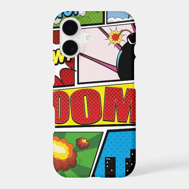 Comic Book cartoon fonts! Iphone Case (Back)