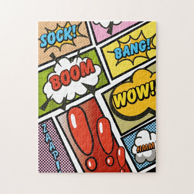Comic Book cartoon fonts! Jigsaw Puzzle (Vertical)