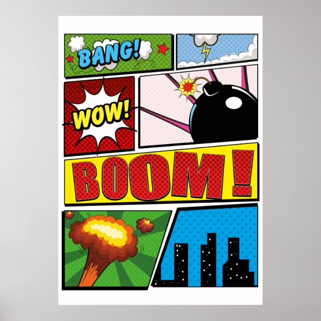 Comic Book cartoon fonts! Poster (Front)