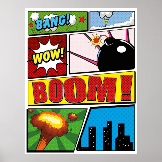 Comic Book cartoon fonts! Poster (Front)