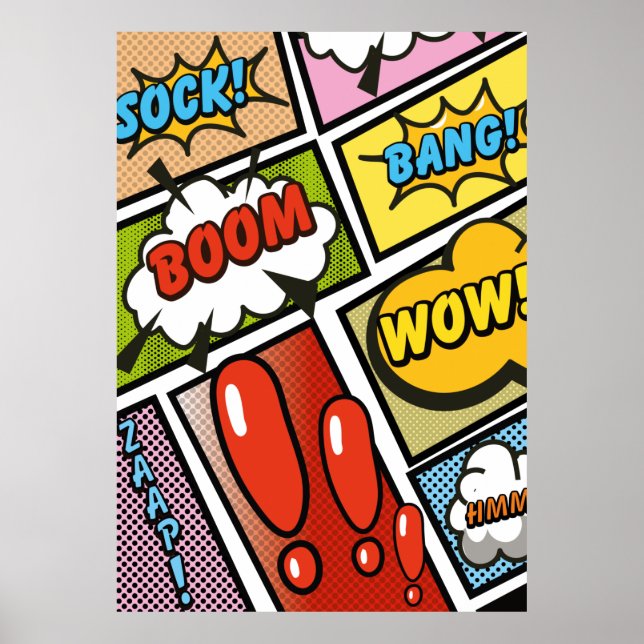 Comic Book cartoon fonts! Poster (Front)