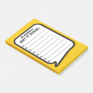 Comic Book GET IT DONE To Do List Planner Post-it Notes