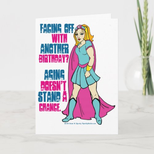 Comic Book Hero Birthday Card