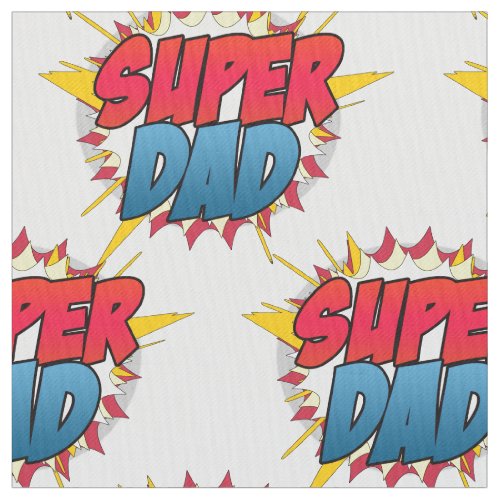 Comic Book Inspired Super Dad Fabric