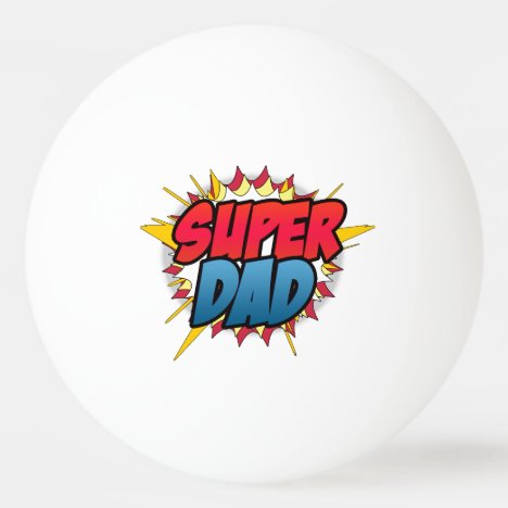 Comic Book Inspired Super Dad Ping-Pong Ball