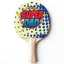 Comic Book Inspired Super Dad Ping-Pong Paddle Comic Book Inspired Super Dad Ping-Pong Paddle