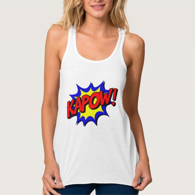 Comic Book Kapow! Tank Top (Front)