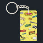 Comic Book Keychain<br><div class="desc">Add a bit of color and nostalgia to your day with this comic book-inspired keychain!</div>