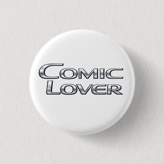 Comic Book Lover Bold Design01 Button (Front)