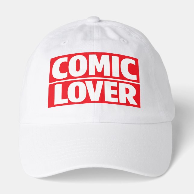 Comic Book Lover Bold Design Hat (Front)