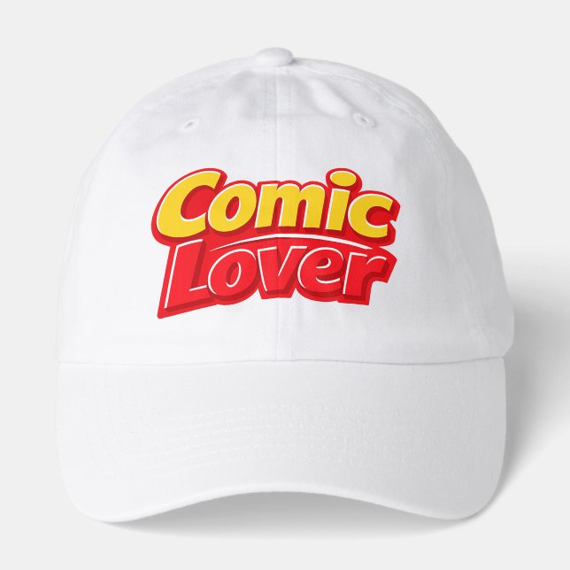 Comic Book Lover Bold Design Hat (Front)