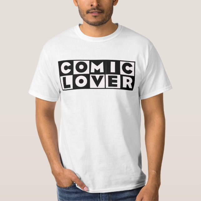Comic Book Lover Bold Design T-Shirt (Front)
