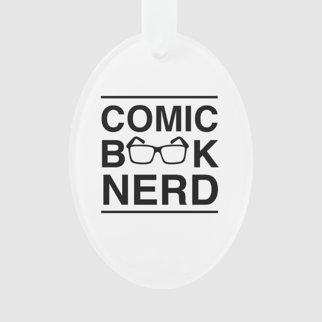 Comic Book Nerd Ornament (Front)