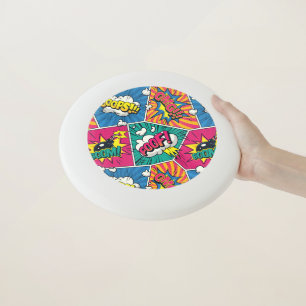 Comic Book Onomatopoeia - Pop Art Frisbee
