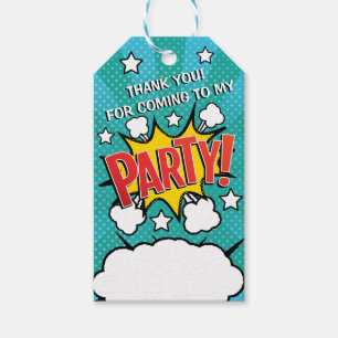 Comic Book PARTY! Gift Tags