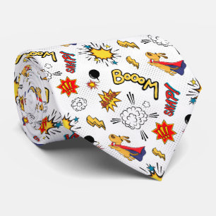 Comic Book Pattern Neck Tie
