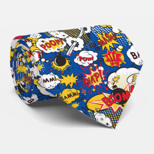 Comic Book Pattern Neck Tie