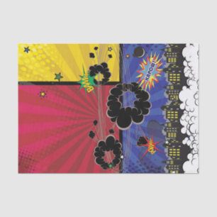 Comic Book Pop Art Birthday Party Colorful Tissue Paper