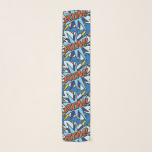 Comic Book Pop Art BOOM Superhero Scarf