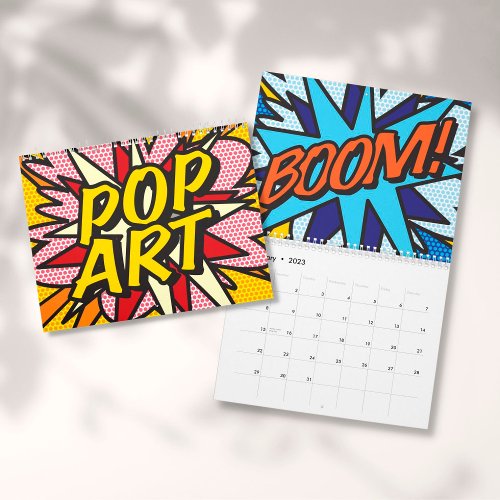 Comic Book Pop Art Calendar