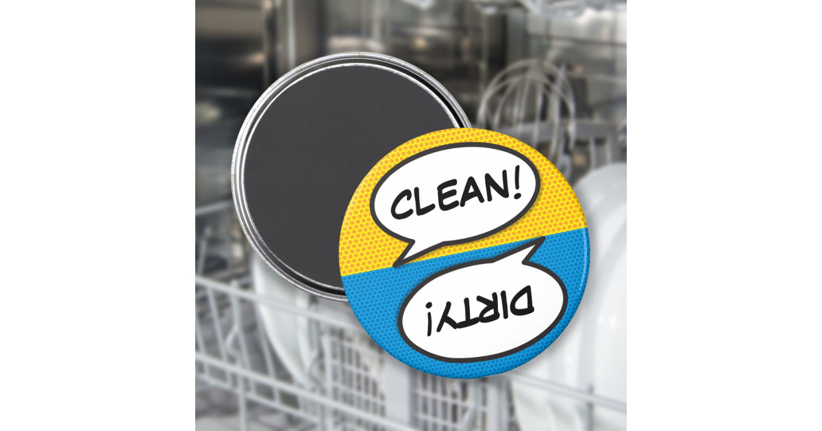 Clean Dirty Dishwasher Magnet Funny Lips