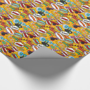 Comic Book Pop Art Explosions Wrapping Paper